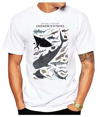 T-Shirt Sharks - CHONDRICHTHYES - Herren-T-Shirt XL